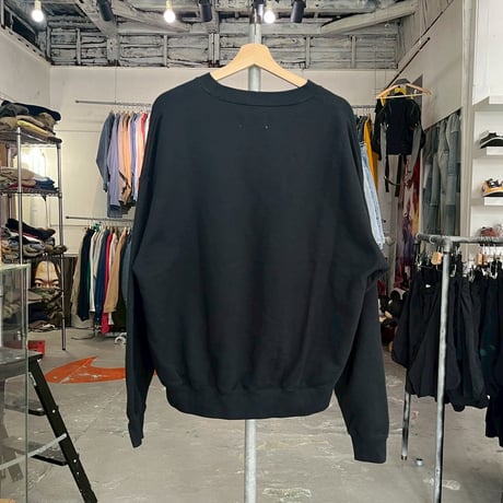 ESSENTIALS FRONT LOGO CREWNECK SWEAT BLACK MEDIUM 17573