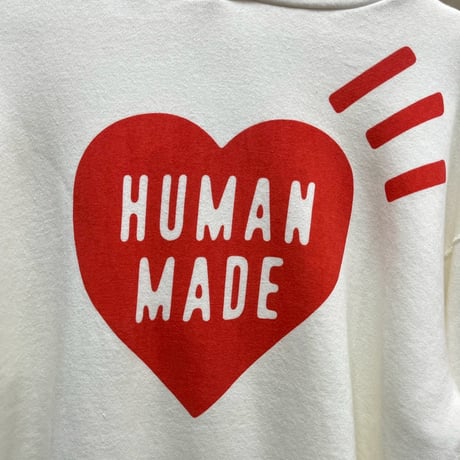 HUMAN MADE HEART LOGO HOODIE WHITE LARGE 55154