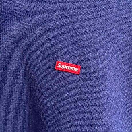 Supreme SMALL BOX HOODED SWEATSHIRT WASHED NAVY XL 45607