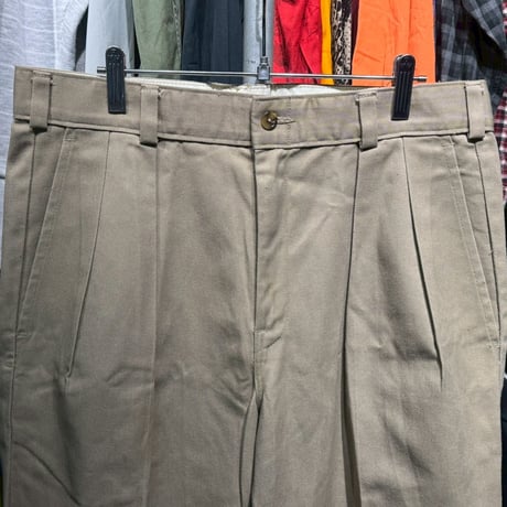 L.L.BEAN 90S TWO TAC CHINO PANT BEIGE 32/32 75751
