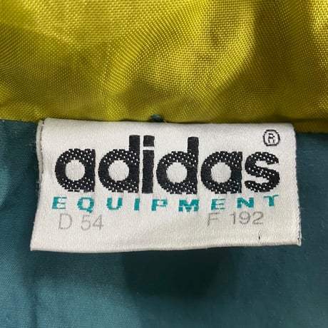 adidas EQUIPMENT NYLON JACKET GREEN/YELLOW LARGE 69673