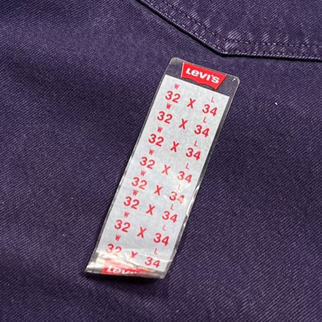 LEVI's 501 NOS COLLAR DENIM PANT 32/34 PURPLE 04130