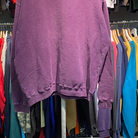 LANDS'END 90S 鹿の子 SWEAT PURPLE LARGE 60485