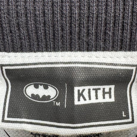 KITH × BATMAN THUGS VINTAGE NELSON CREWNECK BLACK LARGE 67331