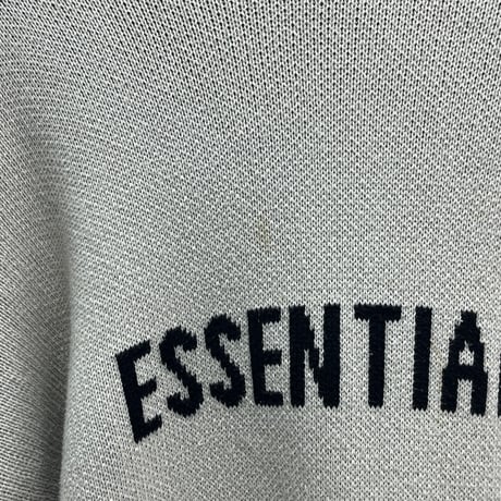 ESSENTIALS LOGO KNIT HOODIE WHITE XL 51106