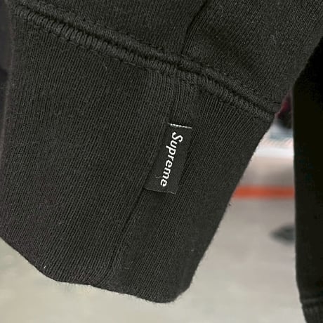 Supreme  BIG LOGO JACQUARD HOODED SWEATSHIRT BALCK LARGE 87868