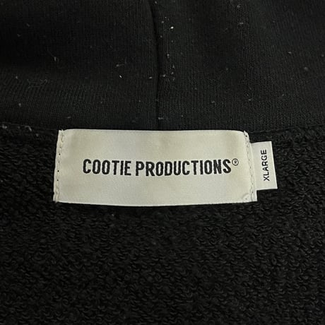 COOTIE DRY TECH OVERSIZED SWEAT ZIP UP HOODIE BLACK XL 87893