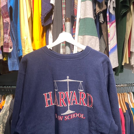 CHAMPION 90S RW SWEAT HARVARD LAW SCHOOL NAVY XL 98471