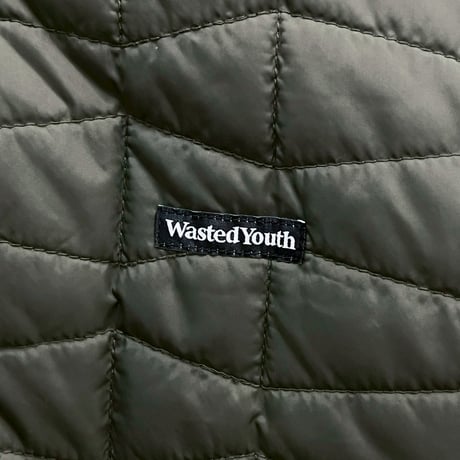 WASTED YOUTH QUILT PUFF JACKET OLIVE MEDIUM 4727