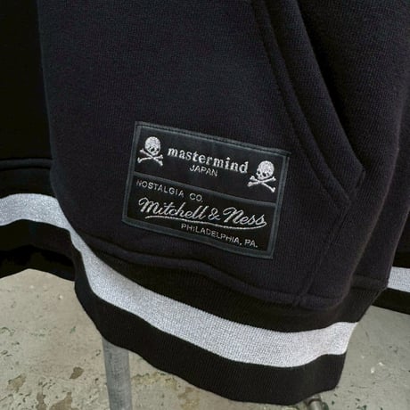 MITCHEL＆NESS × MASTERMIND BRANDED HOODIE BLACK XL 29872