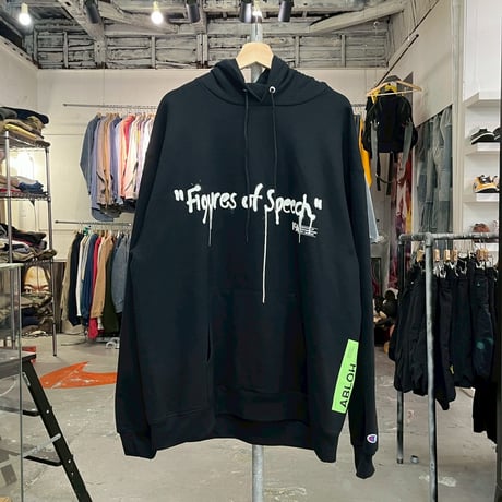 VIRGIL ABLOH × CHAMPION ICA GRIM REAPER HOODIE BLACK XL 35788