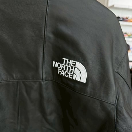 Supreme × THE NORTH FACE LEATHER MOUNTAIN PARKA BLACK SMALL 75644