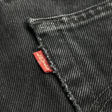 LEVI'S 90S 501 OVER DYE DENIM PANT BLACK 34/36 74042