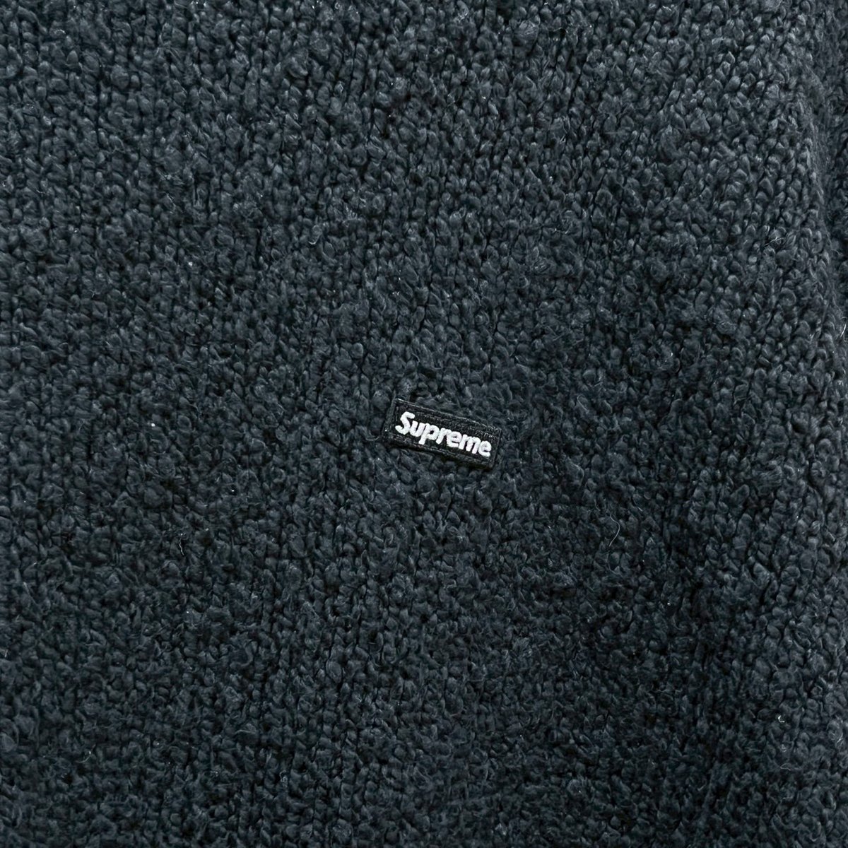 Supreme BOUCLE SMALL BOX SWEATER BLACK LARGE 56