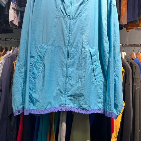 GAP 90S NYLON  2TONE JACKET LIGHTBLUE/PURPLE LARGE 20799