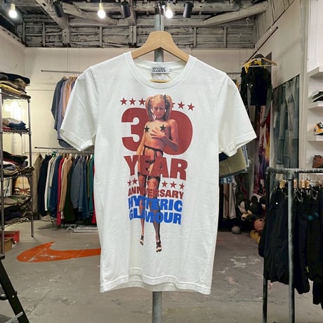 HYSTERIC GLAMOUR 30TH TEE WHITE SMALL 93425