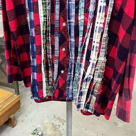 NEEDLES REBUILD BY RIBBON FLANNNEL SHIRT MEDIUM 17994