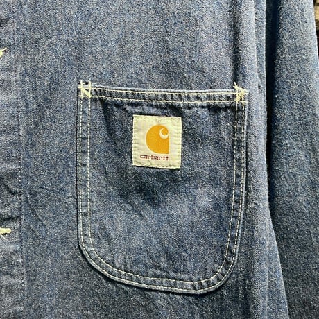 CARHARTT 80S DENIM CHORE COAT 44 35167