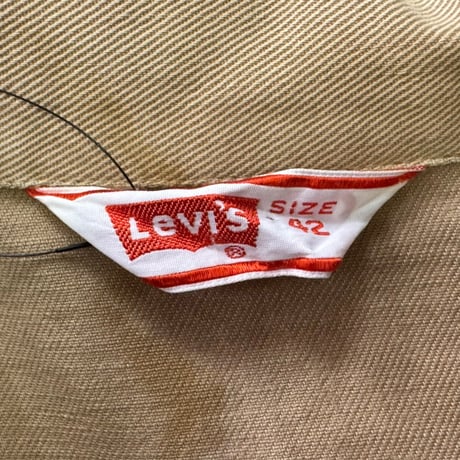 LEVI'S COTTON TWILL TRACKER JACKET BEIGE 42 86404