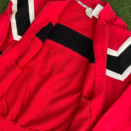adidas 90S SWEAT ZIP JACKET RED LARGE 63941