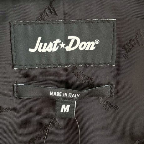 JUST DON REAL LEATHER JACKET BLACK MEDIUM 31JUSH52P 77724
