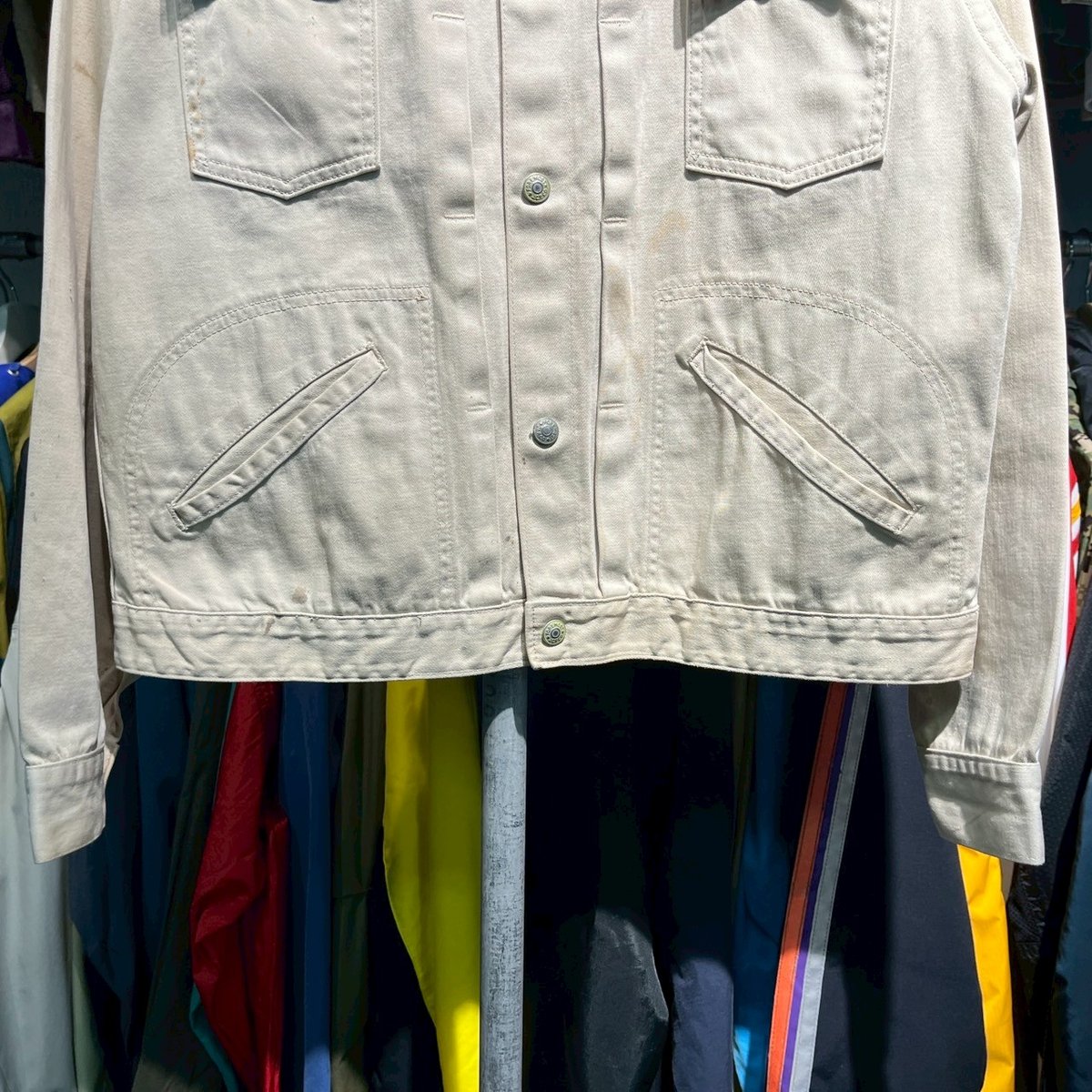 FOREMOST 60S カツラギ TRACKER JACKET BEIGE fits LAR