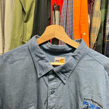 CARHARTT FR BUTTON WORK SHIRT 3XL 45139