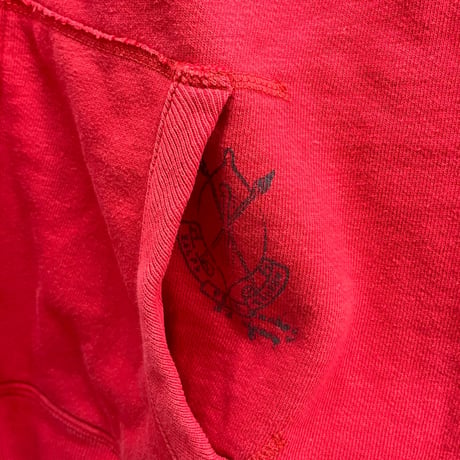 POLO RALPH LAUREN 90-00S DOUBLEFACE ZIP HOODIE RED XXXL 34123