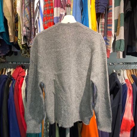 ROB SCOT 60S MOHAIR KNIT GREY LARGE 06359