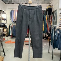 SOPH 2 TUCK CHECK EASY  CROPPED PANT  GREY MEDIUM 23141