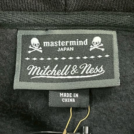 MITCHEL＆NESS × MASTERMIND BRANDED HOODIE BLACK XL 29872