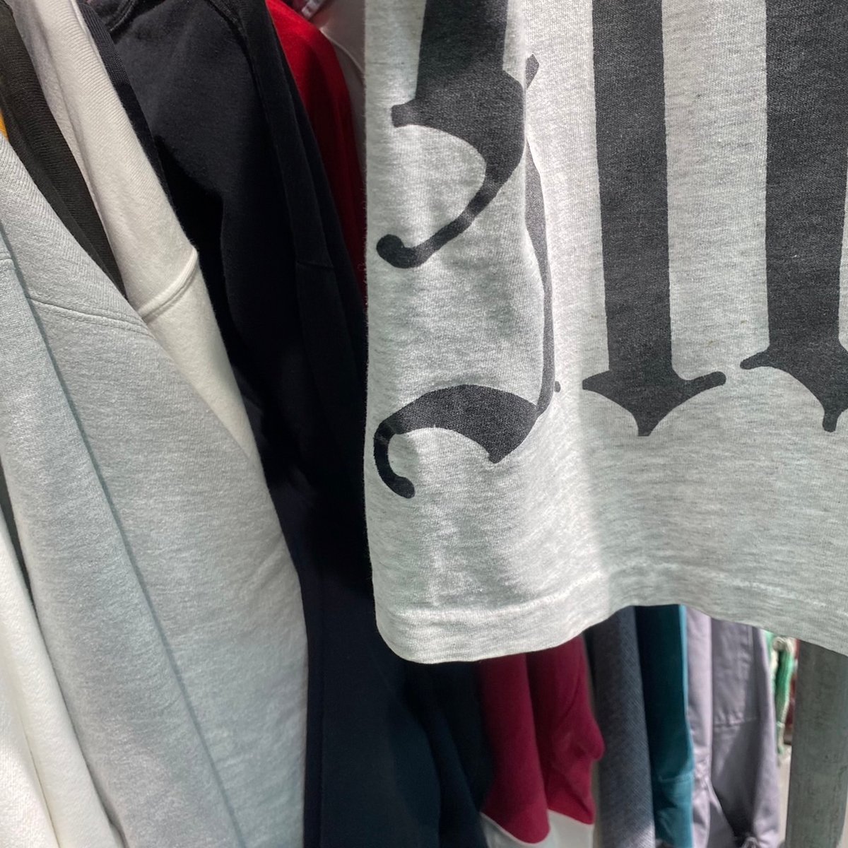 STUSSY 80S OLD ENGLISH LOGO TEE GREY XL 84769 |