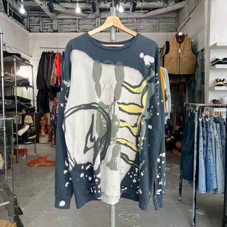 TRAVIS SCOTT × FRAGMENT × KAWS LS TEE BREACHGREY XL 76699