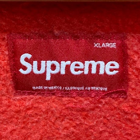Supreme OVERDYED SMALL BOX ZIP UP HOODED SWEATSHIRT RED XL 45599