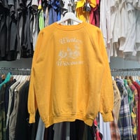 VINTAGE 60S WINTER WISCONSIN SWEAT YELLOW fits XL 66493