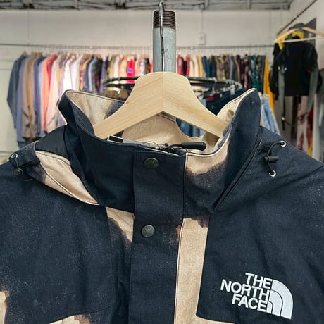 Supreme × THE NORTH FACE BLEACHED DENIM PRINT MOUNTAIN JACKET BLACK XL 65464