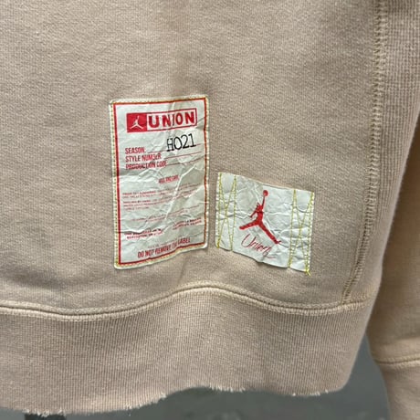NIKE × UNION  M J FUTURE IS NOW CREW  BEIGE LARGE DJ9522-268 17588