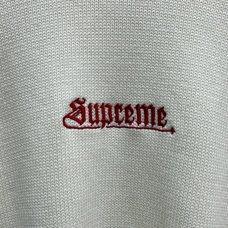 Supreme OLD ENGLISH SWEATER IVORY MEDIUM 79743