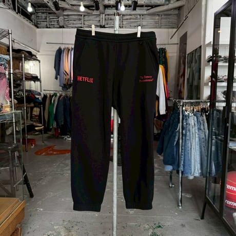 ENNOY × NETFLIX SWEAT PANT BLACK LARGE 17574