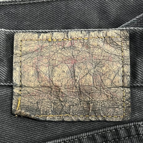 LEVI'S 90S 501 OVER DYE DENIM PANT BLACK 34/36 74042