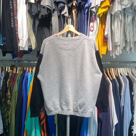 IDEAL 90S 2TONE SWEAT GREY/BLACK LARGE 18059