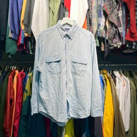 GAP 90S CHAMBRAY SHIRT BLUE LARGE 67007