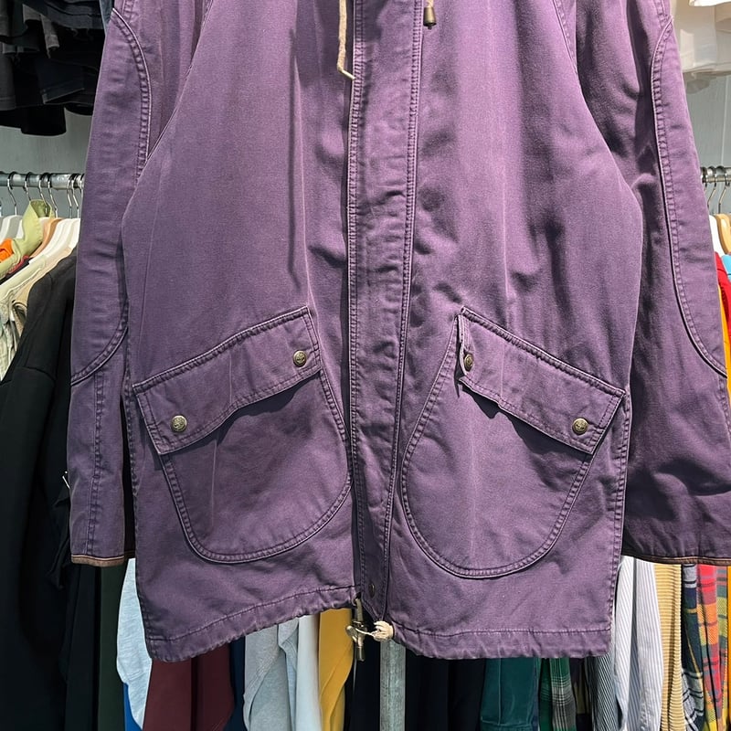 TIMBERLAND 00-90S PIPING LEATHER JACKET PURPLE