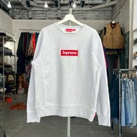 Supreme 18AW BOX LOGO CREWNECK SWEATSHIRT ASH GREY MEDIUM 17557