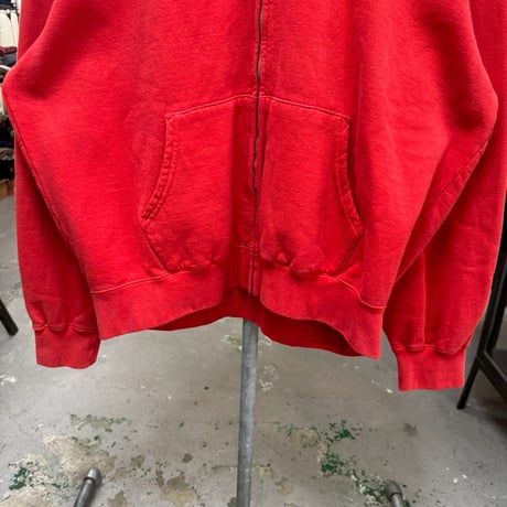 Supreme OVERDYED SMALL BOX ZIP UP HOODED SWEATSHIRT RED XL 45599
