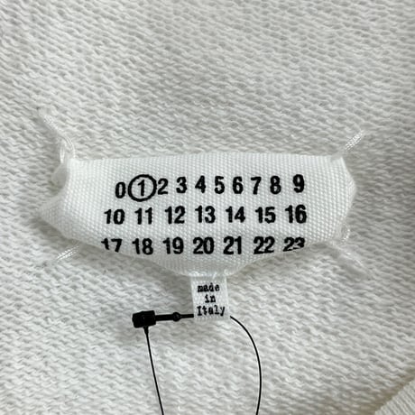 MAISON MARGIELA WIDE SILHOUETTE CREWNECK SWEATSHIRT WHITE SMALL 86717