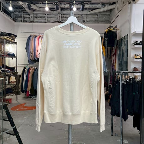 WASTED YOUTH SEASON1 CREWNECK SWEATSHIRT BEIGE XL 50319