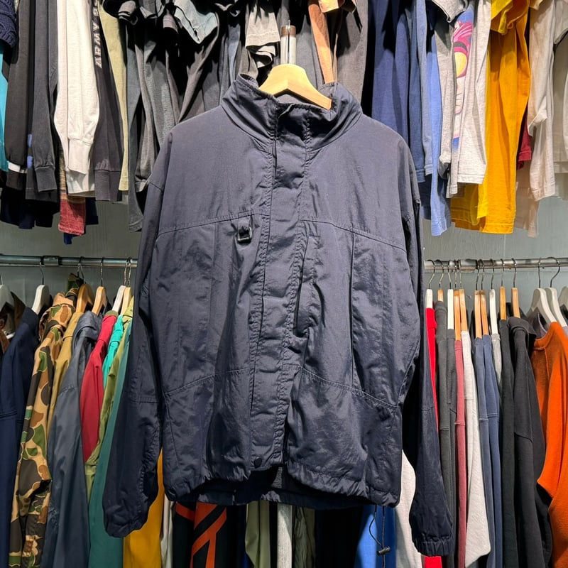 POLO SPORT 90S NYLON ZIP UP JACKET NAVY MEDIUM 