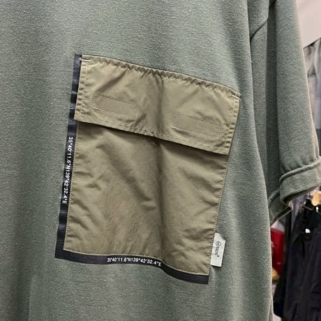 WTAPS CONTAIN/SS/CTPL.GPS TEE OLIVE DRAB 01 231ATDT-CSM01S 11044