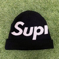 Supreme 23AW BIG LOGO BEANIE BLACK 87867